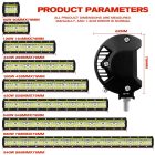 Fényhíd egyenes 43cm 360w